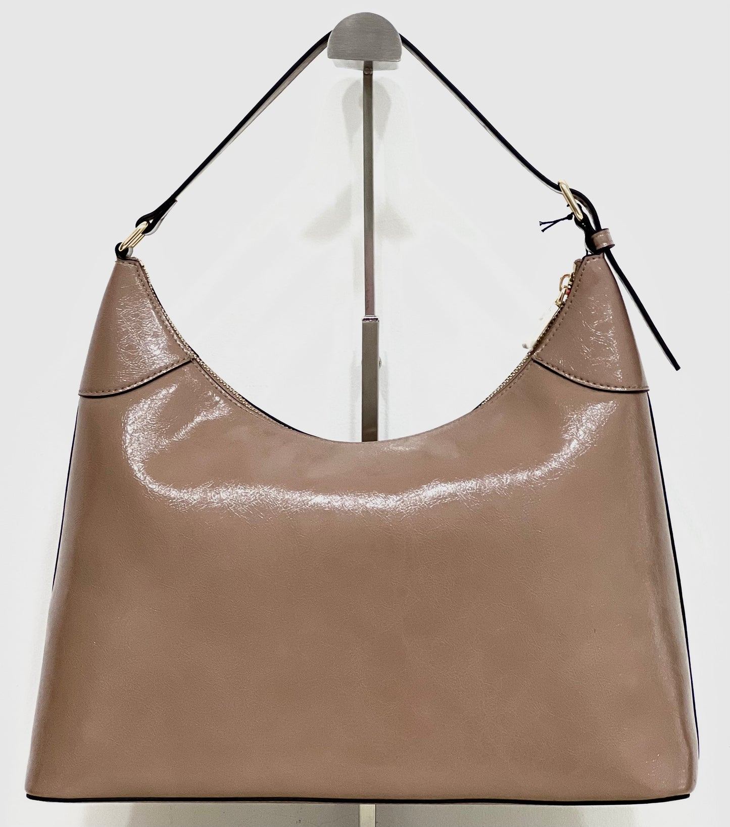Borsa a spalla lux grained nude “Pollini”