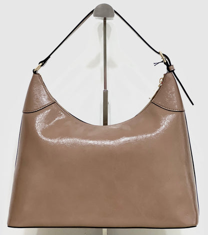 Borsa a spalla lux grained nude “Pollini”