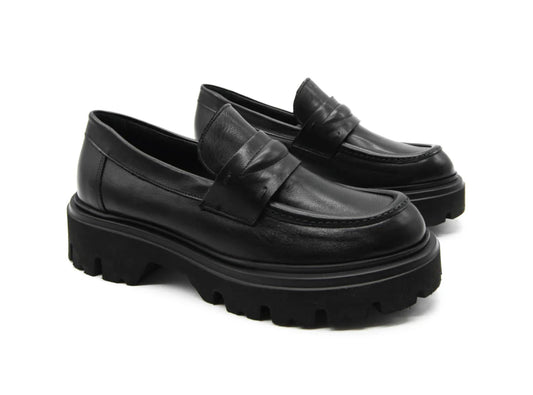 Mocassino nero Sidney <Poesie Veneziane>