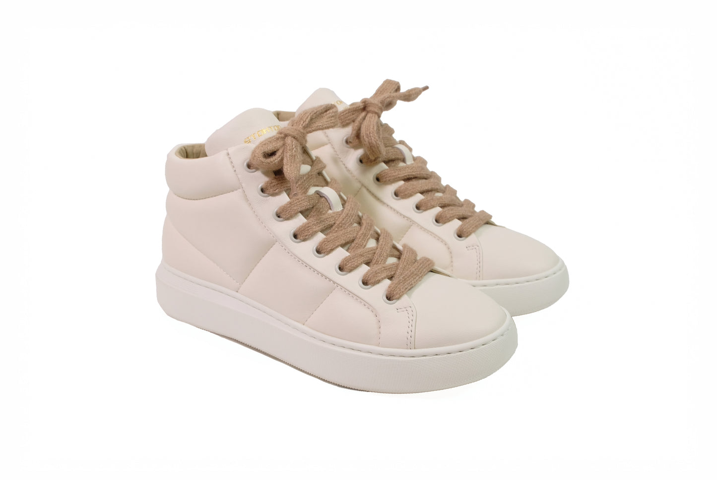 Sneakers alta nappa cream “Stokton”