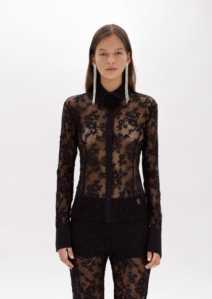 Camicia in pizzo stretch “Blugirl”