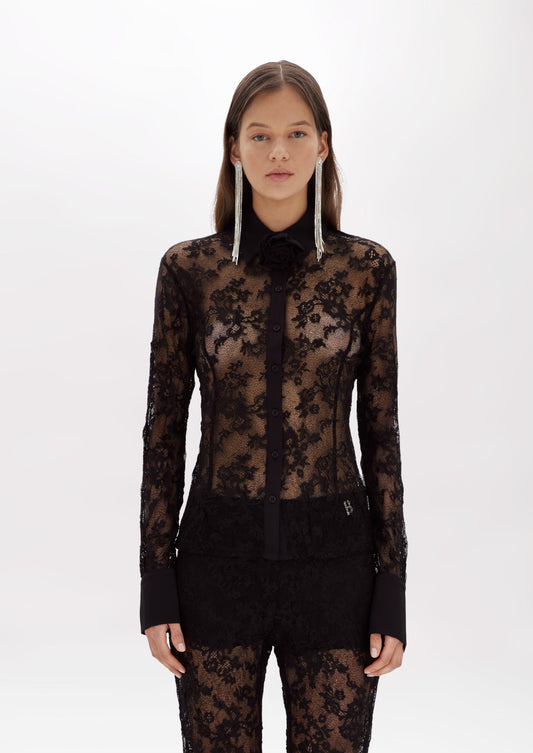 Camicia in pizzo stretch “Blugirl”