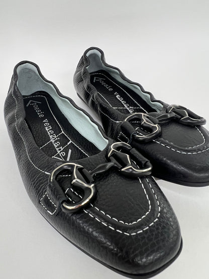 Mocassino in pelle con elastico “Poesie Veneziane”