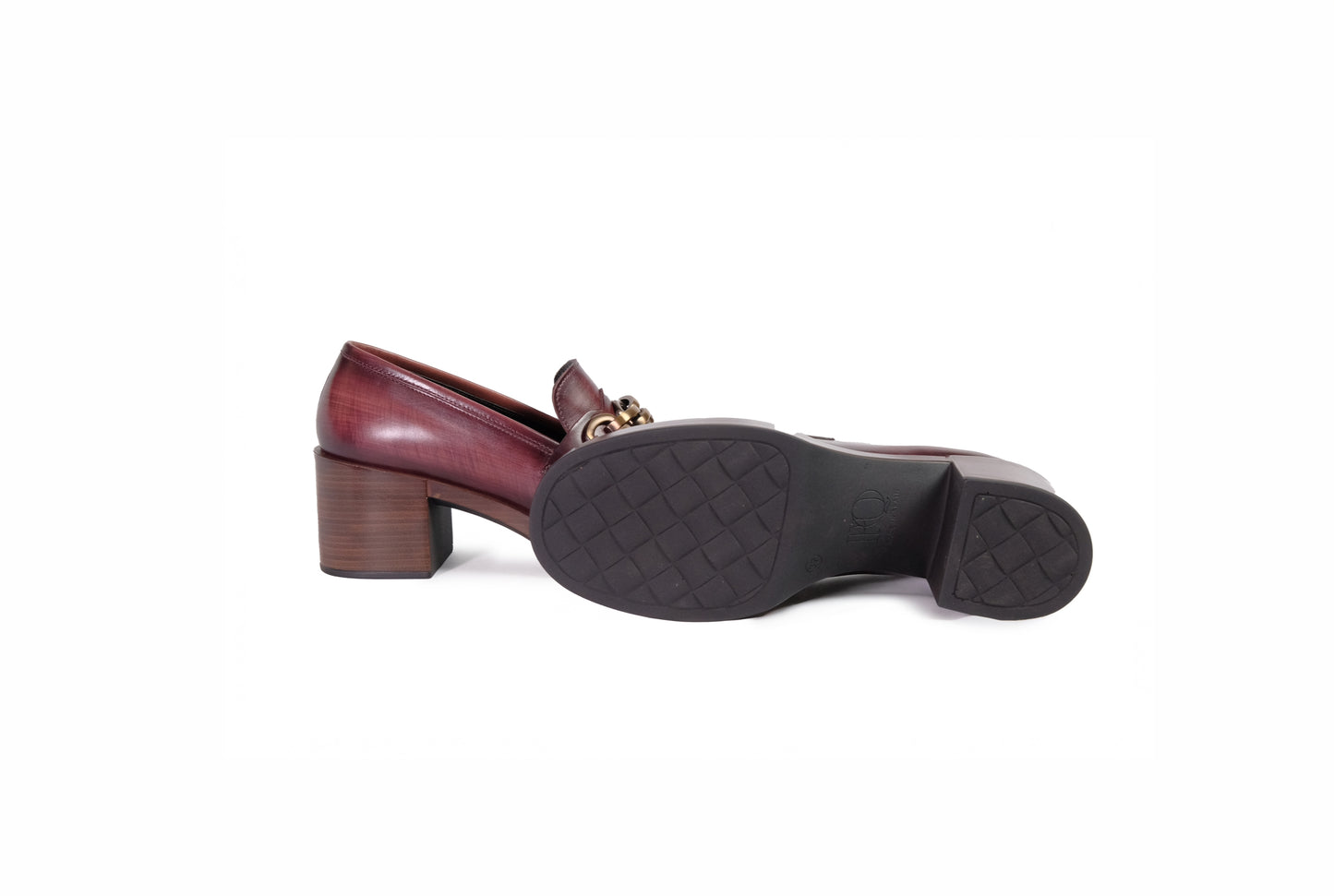 Décolleté in pelle marrone “Pons Quintana”