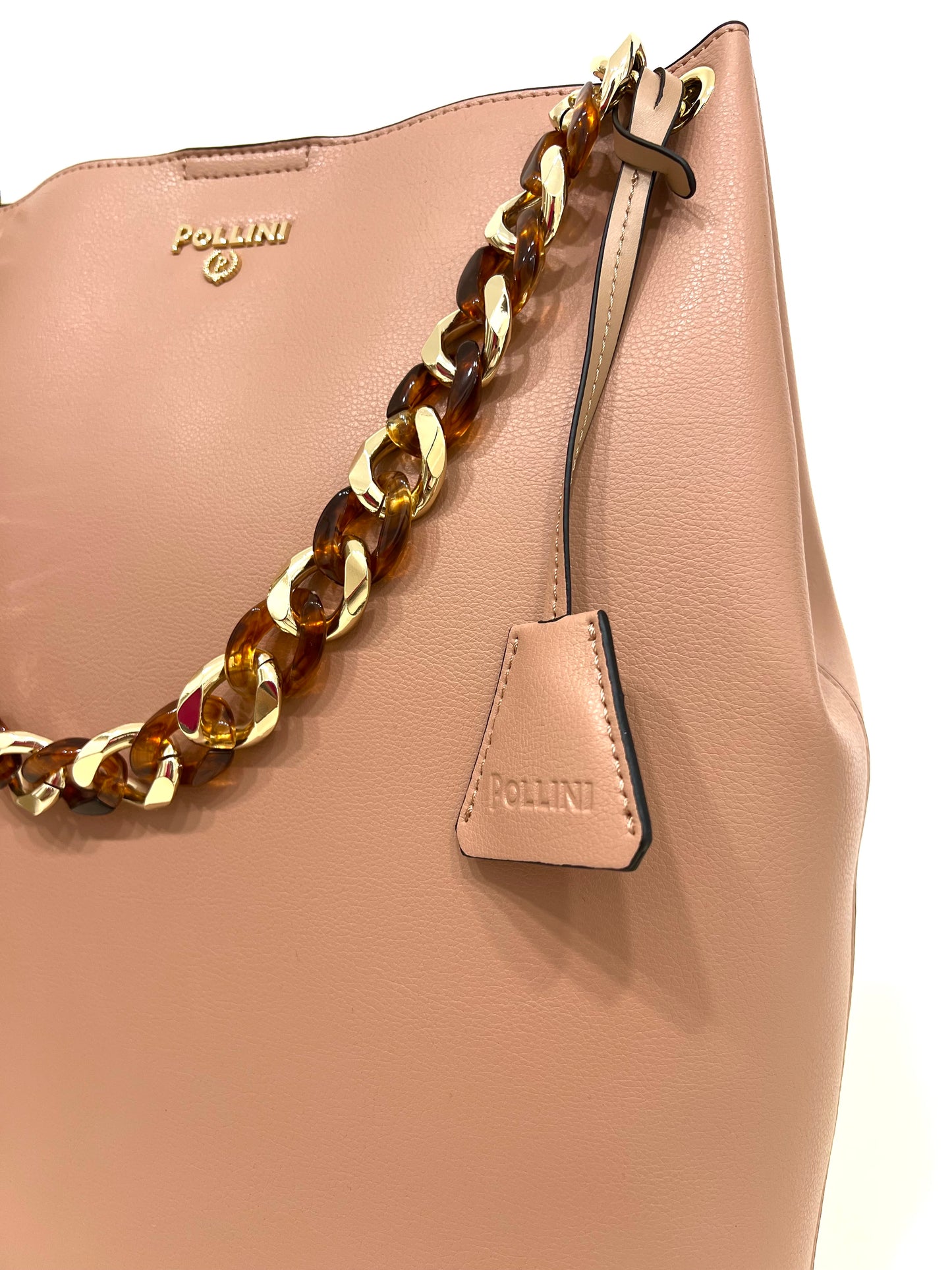 Hobo bag darlene nude “Pollini”