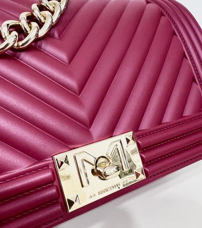 Flat-bag Cherry/Gold “Marc Ellis”