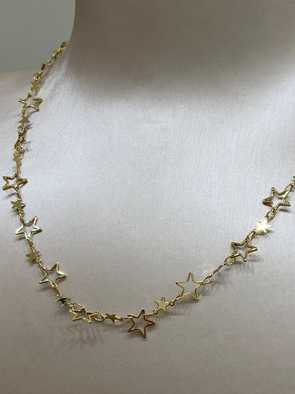 Collana lunga modello starlove con stelline alternate “Sodini”