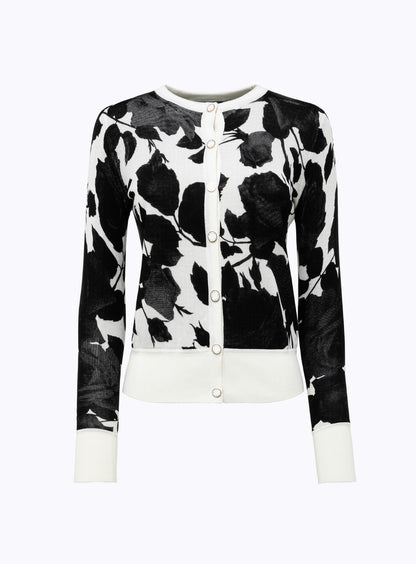 Cardigan double face con spilla “Blugirl”