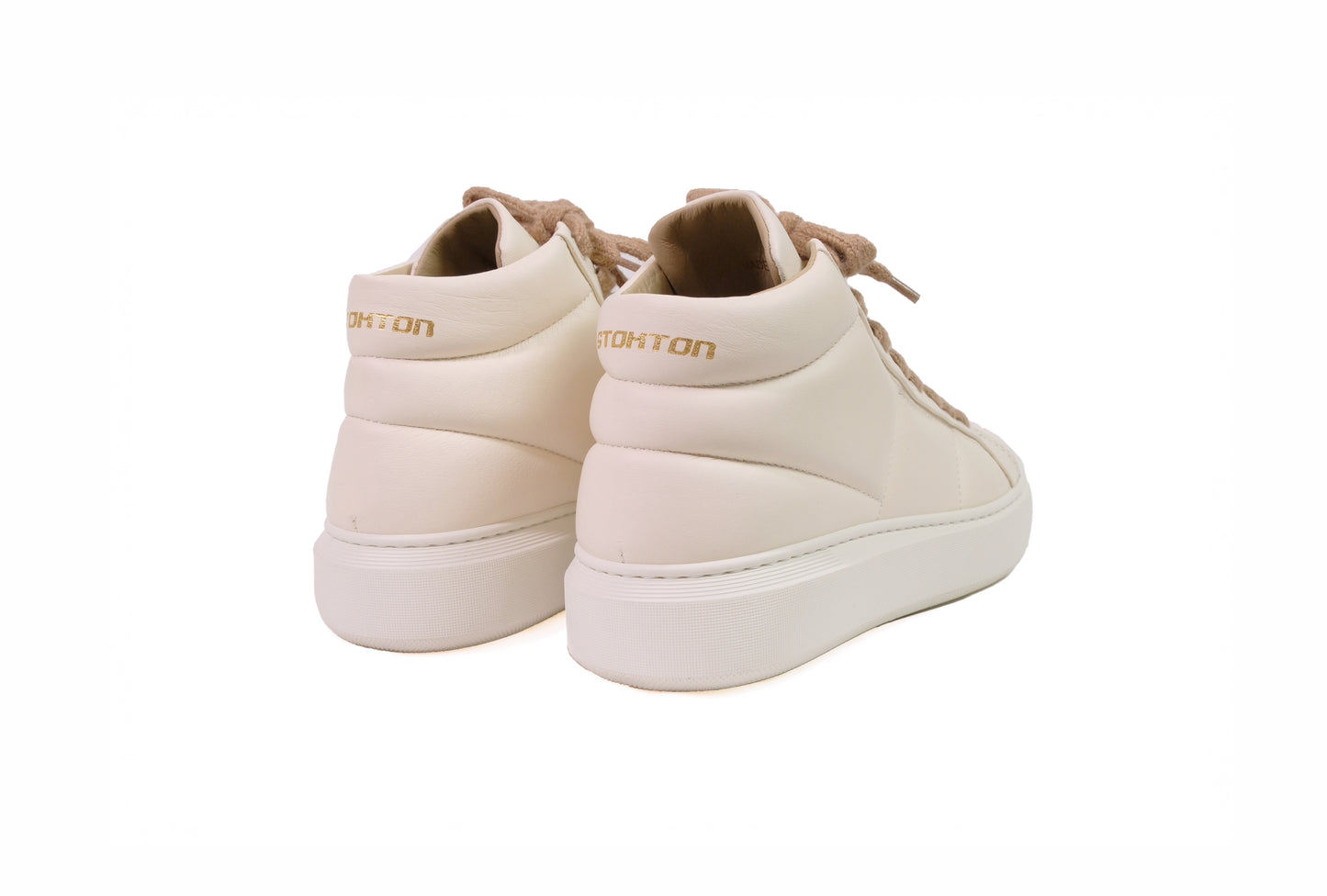 Sneakers alta nappa cream “Stokton”