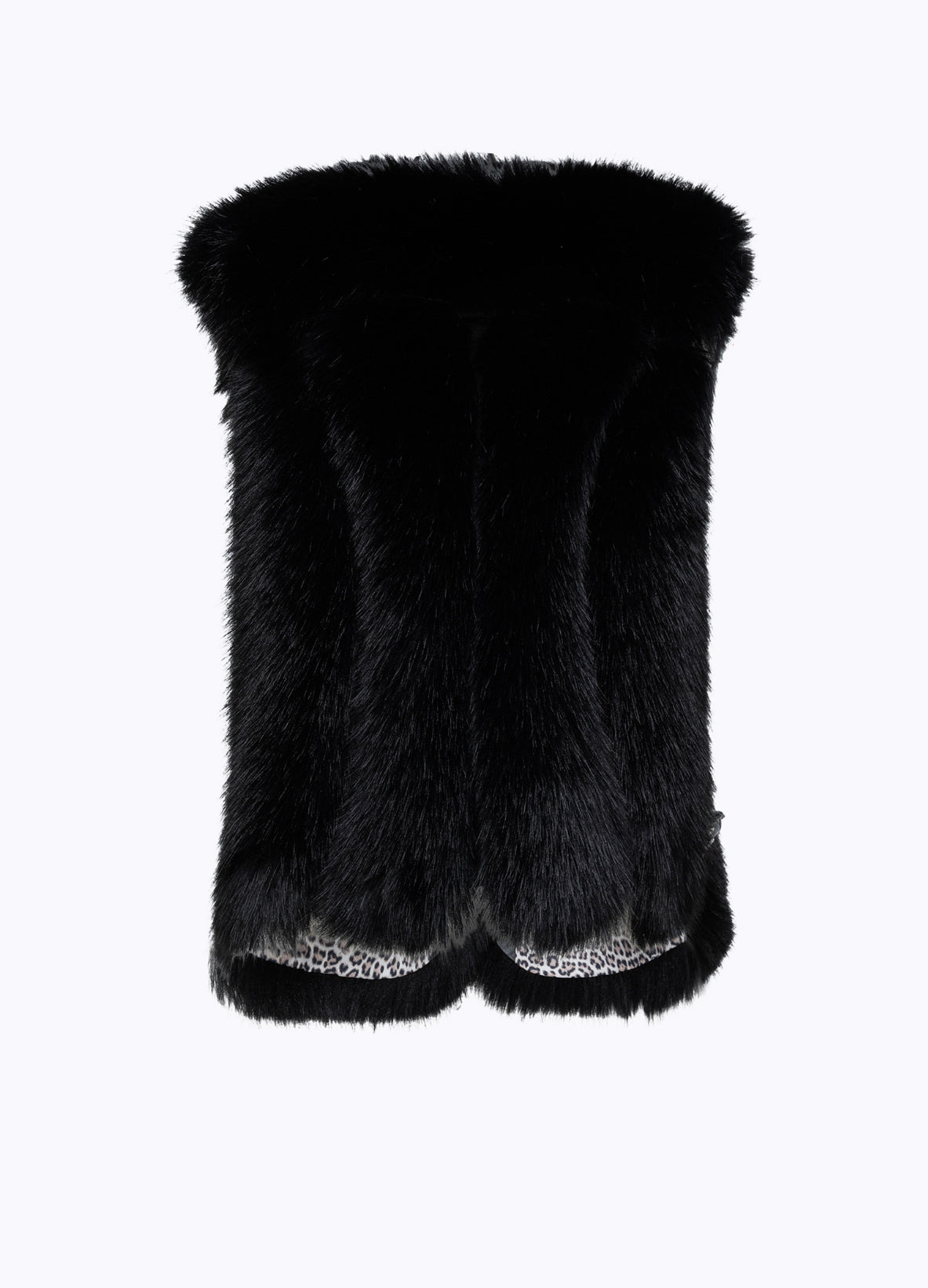 Gilet in faux fur con cinturini “Blugirl”