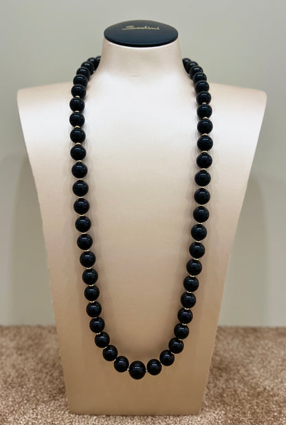 Collana a boule nera “Sodini”