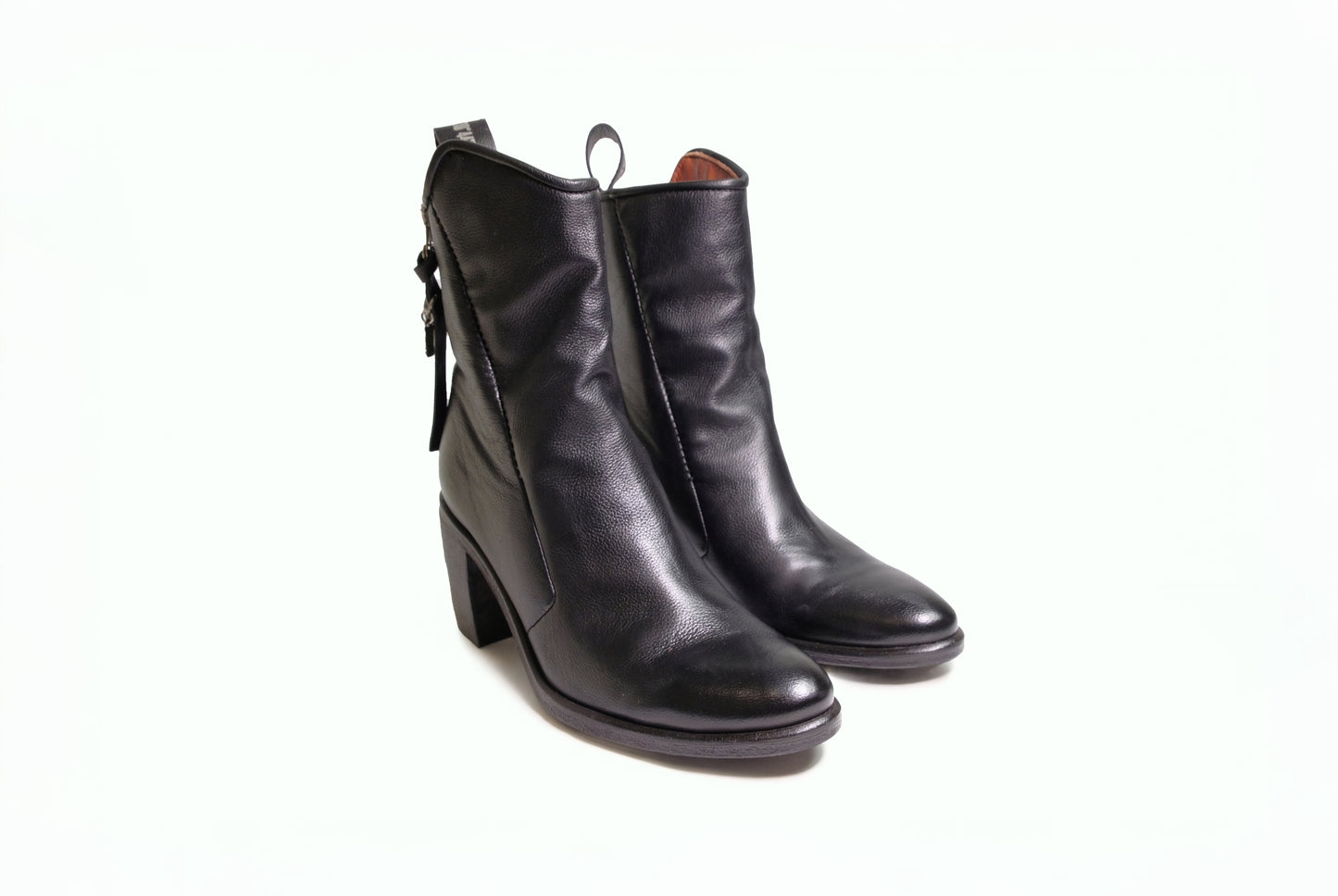Stivaletti in pelle nera “A.S.98”