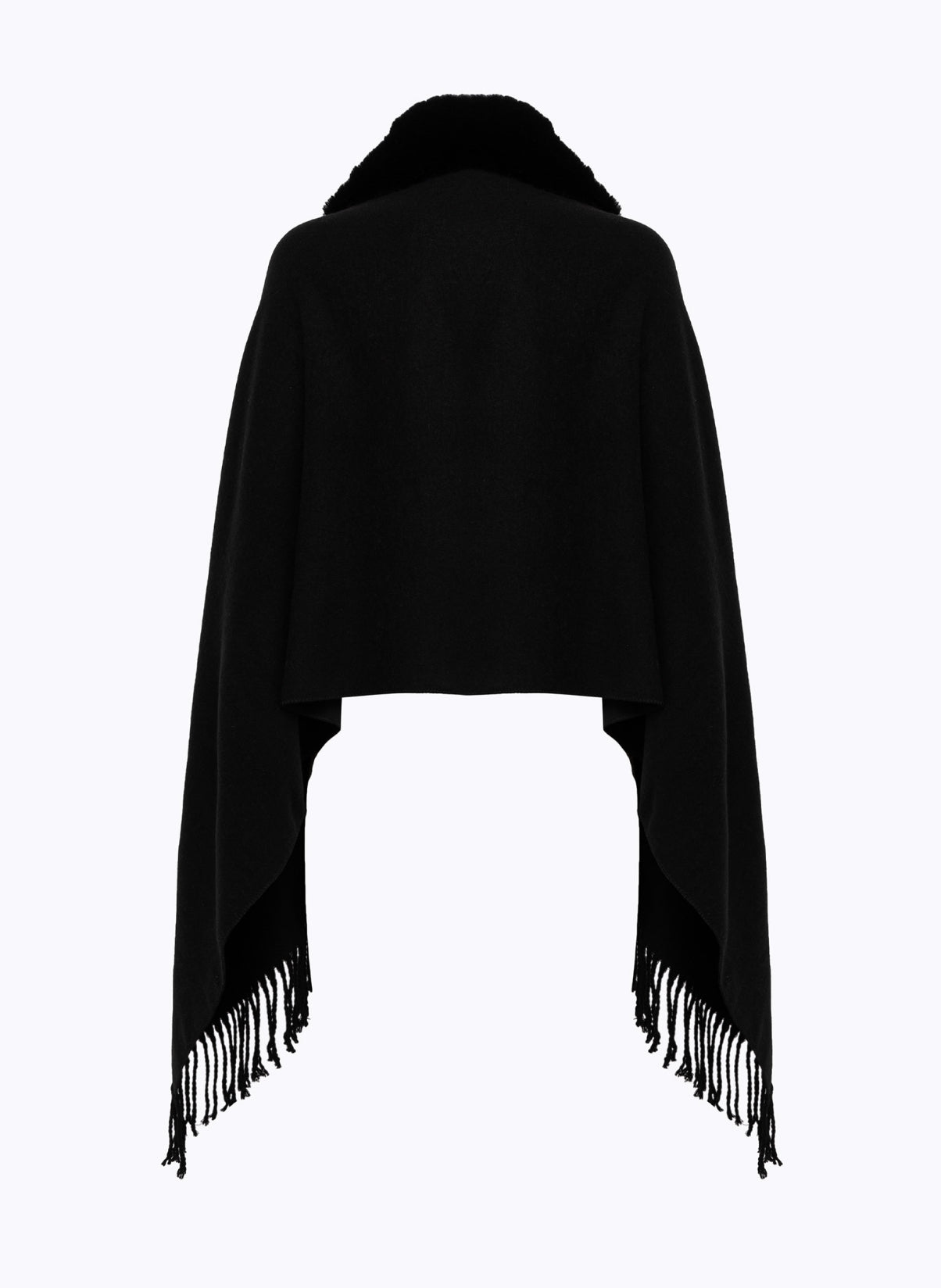 Stola in maglia con collo in faux fur “Blugirl”
