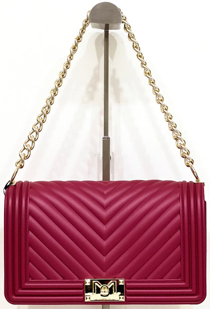 Flat-bag Cherry/Gold “Marc Ellis”