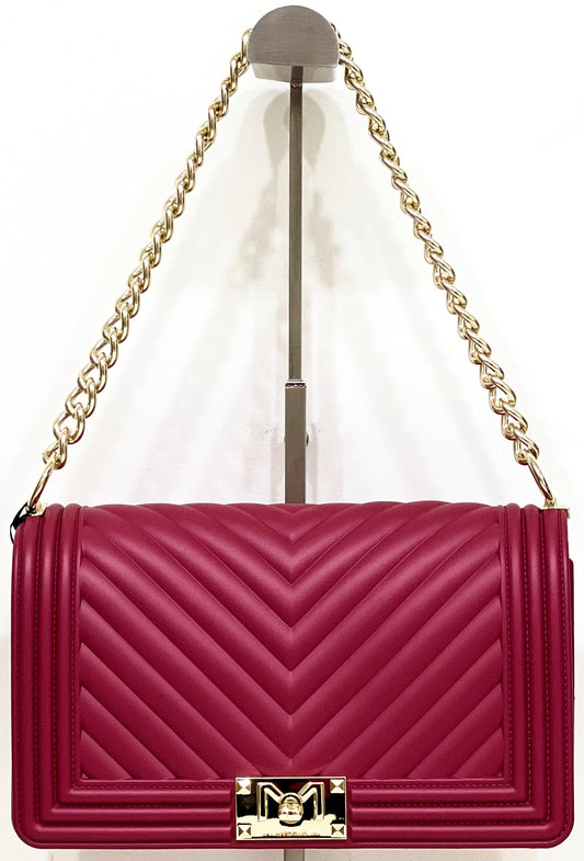 Flat-bag Cherry/Gold “Marc Ellis”