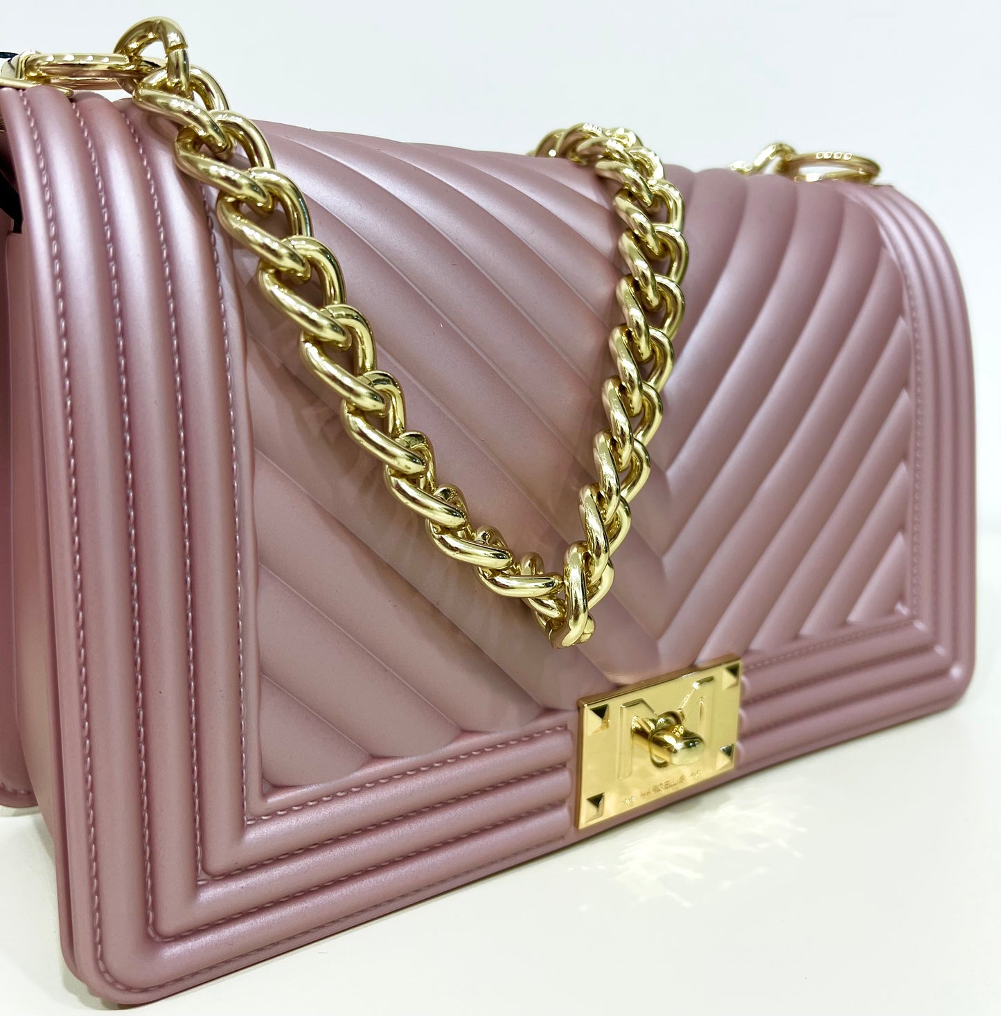 Flat-bag old rose/gold “Marc Ellis”