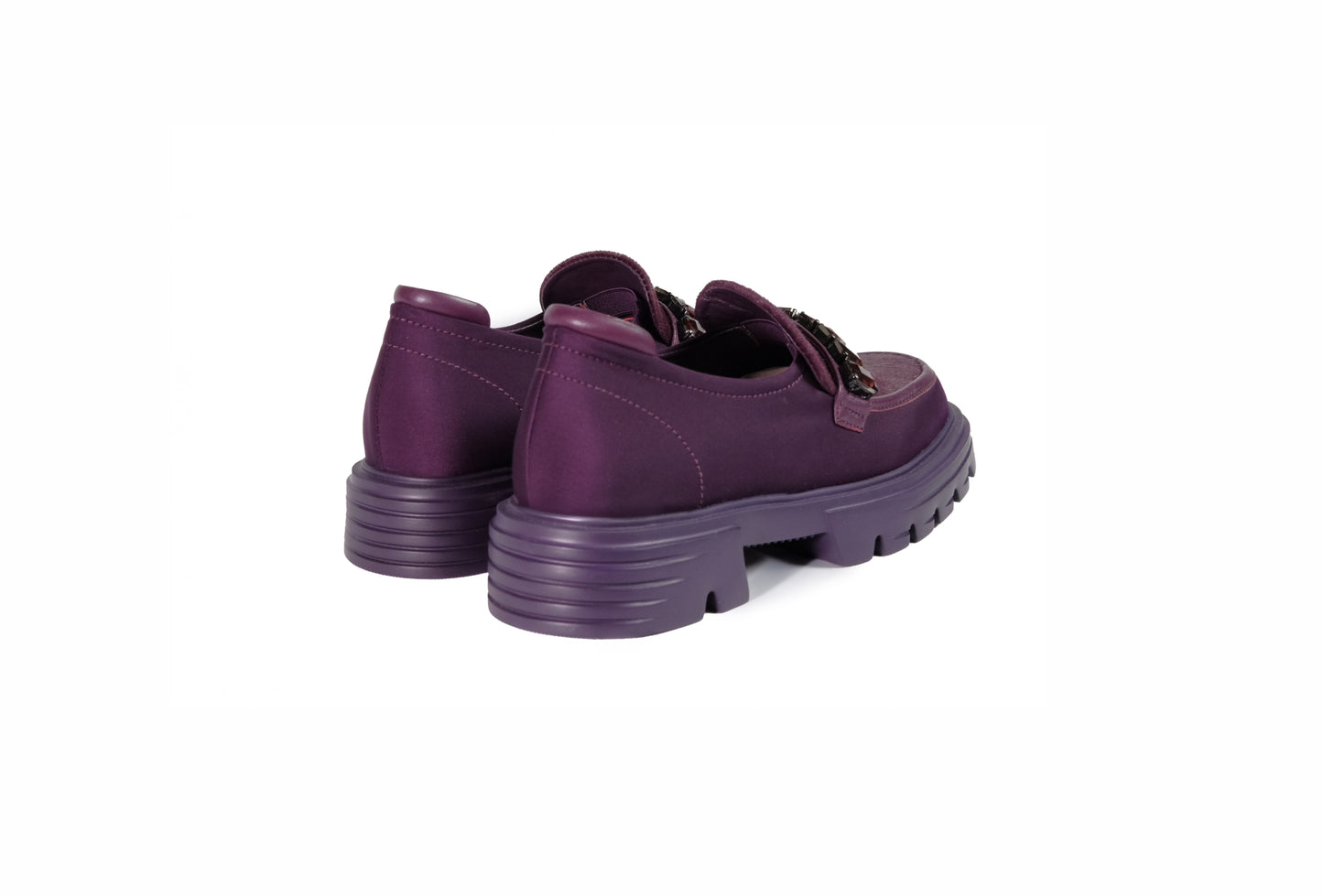 Mocassino viola con dettagli gioiello “Jeannot Ambassador”