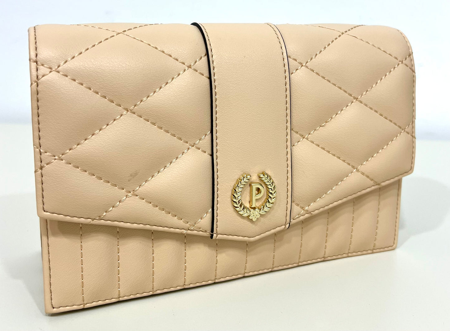 Bustina a tracolla beige “Pollini”