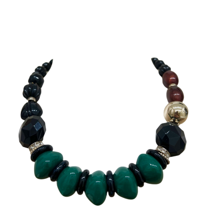Collana corta con boule multicolor modello capua “Sodini”
