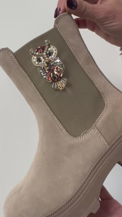 Stivaletto Sunvalley con accessorio color beige “Tosca Blu”